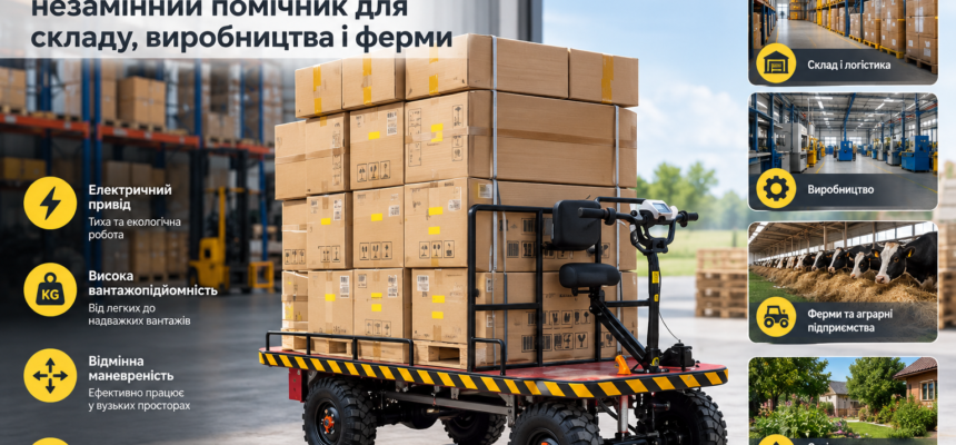 Самоходная тележка — незаменимый помощник для склада, производства и фермы